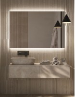 Espejo rectangular LED detalle