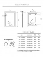 Espejo antivaho croquis