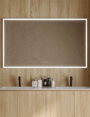 Espejo negro baño modelo Suiza de LEX Imex