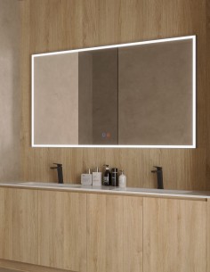 Espejo negro baño modelo Suiza de LEX Imex 2