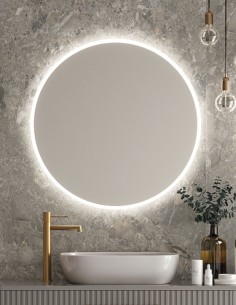 Espejo circular con luz modelo BÉLGICA de LED Imex