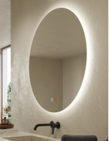 Espejo baño circular ambiente detalle