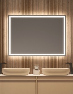 Espejo rectangular con luz modelo LED FRANCIA de LED Imex