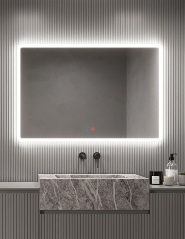 Espejo de baño con luz LED incorporada modelo PRAGA de LED Imex