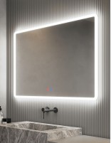 Espejo de baño con luz LED incorporada