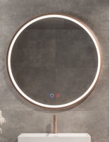 Espejo redondo oro rosa modelo París de LED Imex