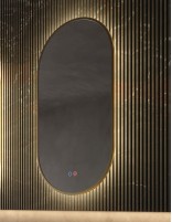 Espejo ovalado dorado modelo Tokyo de Led Imex