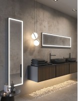 Espejos negros rectangulares