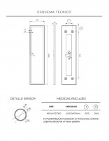 Espejo rectangular croquis