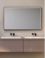 Espejo con sensor oculto Ability negro de Led Imex