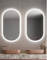 Espejo ovalado marco iluminado modelo Canadá