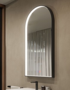 Espejo led marco negro modelo ROMA de Led Imex 2