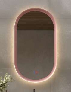 Espejo ovalado baño modelo con diferentes colores MILANO de LED Imex
