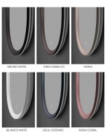 Espejo ovalado baño acabados