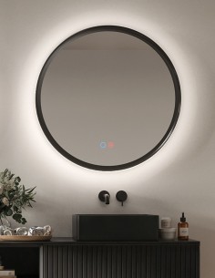 Espejo redondo retroiluminado modelo de diferentes colores TORINO de LED Imex