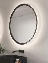 Espejo redondo retroiluminado detalle