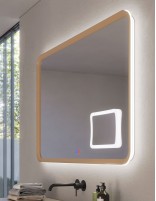 Espejo led enmarcado + espejo aumento