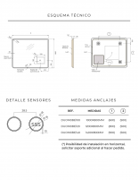 Espejo led enmarcado croquis
