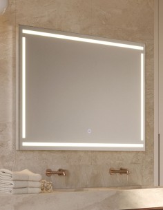 Espejo led frontal - luna gris VIENA de LED Imex