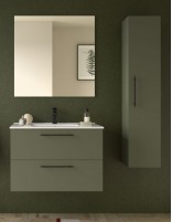 Mueble lavabo Salgar green satin