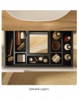 Mueble de baño 120 cm encimera detalle cajón