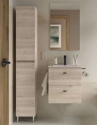 Mueble baño fondo reducido Salgar natural