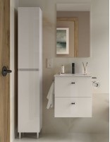 Mueble baño fondo reducido Salgar white gloss
