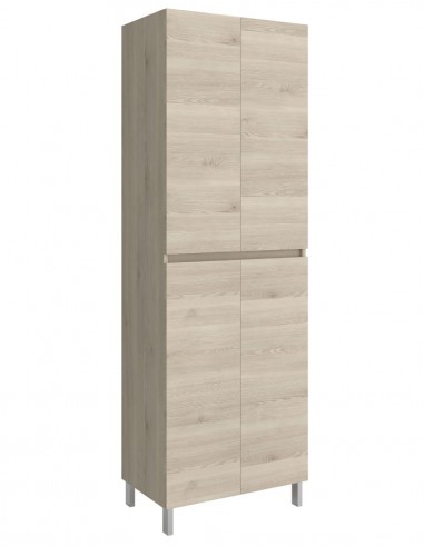 Armario alto de baño natural