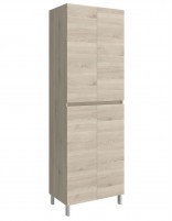 Armario alto de baño natural