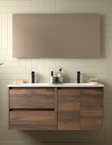 Mueble baño Noja Salgar nogal