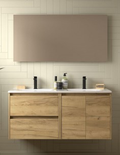 Mueble baño Noja Salgar modelo 2 puertas + 2 cajones 120 cm