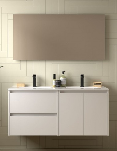 Mueble baño Noja Salgar white satin