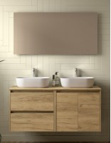 Mueble baño Noja Salgar sobre encimera - 2 puertas + 2 cajones 120 - 140 cm