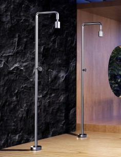 Ducha para exterior de acero inox S316 modelo Pool de Imex ambiente 2