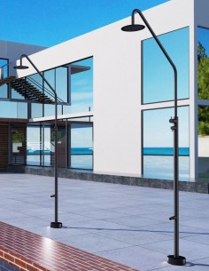 Ducha externa piscina negra modelo de acero inoxidable S316 Dakota de Imex 2