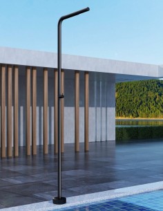 Ducha piscina negra modelo acero inoxidable S316 Texas de Imex