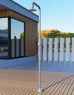 Ducha piscina exterior modelo acero inoxidable S316 Oregon de Imex 2