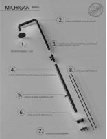 Ducha de piscina negra datos