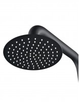 Ducha de piscina negra rociador