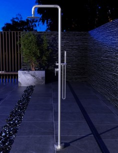 Ducha para piscina exterior modelo acero inoxidable S316 Florida de Imex