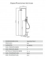 Ducha para piscina exterior croquis