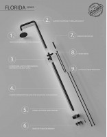 Ducha para piscina exterior negra datos