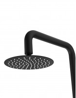 Ducha para piscina exterior negra rociador