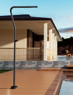 Ducha piscina negra - acero inoxidable S316 Nevada de Imex