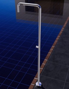 Ducha exterior piscina acero inoxidable​ modelo S316 Utah de Imex