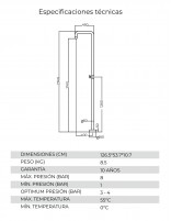 Ducha exterior piscina acero inoxidable​ croquis