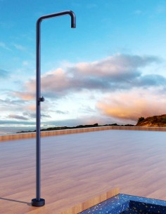 Ducha exterior piscina acero inoxidable​ azul océano de Utah