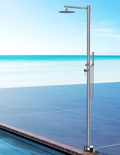 Columna ducha para piscina modelo acero inoxidable S316 Florida de Imex