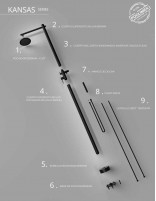 Columna ducha para piscina negra datos