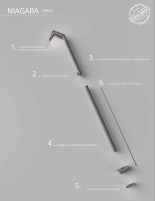 Ducha piscina cascada gris cobalto  datos